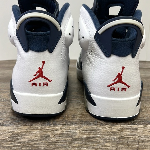 Air Jordan 6 Retro “Olympic” White Midnight Navy Varsity Red – Men’s Size 10 main image 7